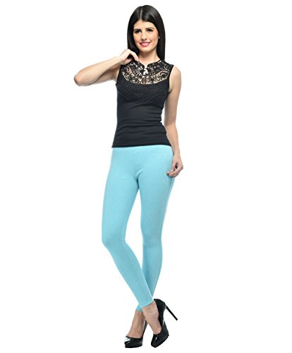 Image of Frenchtrendz Women's Slim Fit Mid Rise Stretchable Cotton Modal Spandex Jegging Pull On