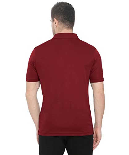 Image of GenX Men's Solid Regular Fit Polo Shirt