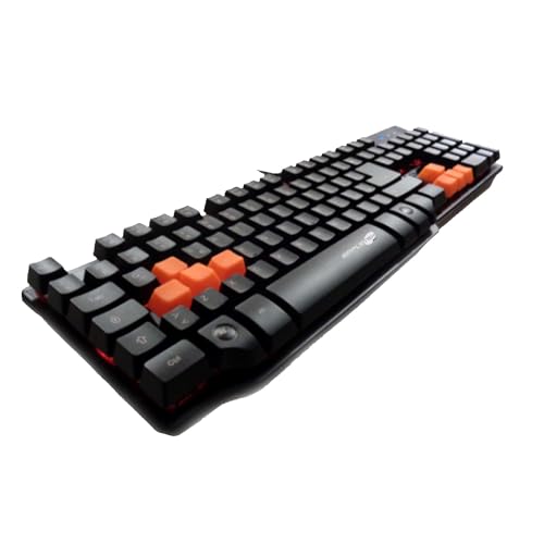 SIMPLETEK Kolorowa mechaniczna klawiatura do gier RGB do gier USB przewodowa komputer GK1 z żółtym przełącznikiem