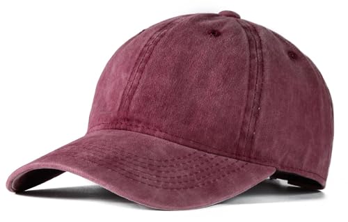 Image of Edoneery Men Women Baseball Cap-Low Profile Adjustable Washed Cotton Golf Dad Hat