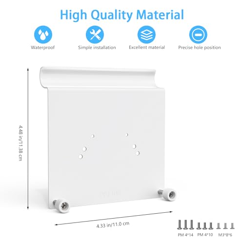 Koroao Vinyl Siding Mount for TP-Link Tapo C660 C615F C645D C402 C403 C460 C425 C630 C411 C610 TC82 TC90 TC85 KIT C675D KIT Solar Cameras and C545d,Tapo A201 Solar Panel Camera (White) by Koroao - Image 3
