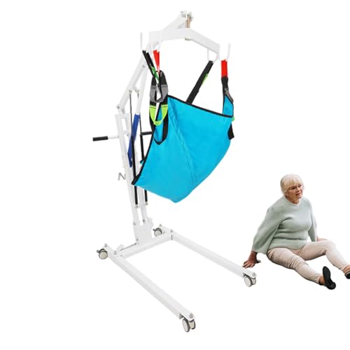 UPLTOE Lève-Personne De Transfert, Lève-Personne pour Soins à Domicile, Lève-Personne avec Base Réglable Et Sangle, Roues Verrouillables,pour Personnes âgées Et Handicapées