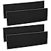 kwmobile 4X Paracolpi Garage Gommato - Set Protezione Box Auto Paraspigoli Muro - Salvaportiere Pareti 40x12cm - Strisce Autoadesive Ammortizzanti - Paraurti Nero