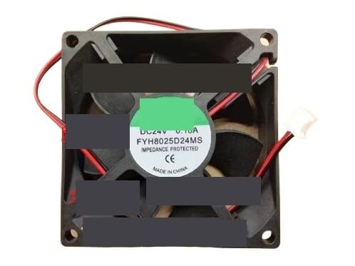Ventilador de refrigeración para Servidor 2 Cables FYH8025D24MS, 24 V CC, 0,18 A, 80 x 25 mm