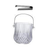 VICASKY Eiskübel mit Griff Erhöhter Fassungsvermögen Stilvoller Praktischer Eisbehälter für Bar und Zuhause Leicht zu Reinigen Langlebiges und Edelstahlmaterial Tragbarer Eiseimer für