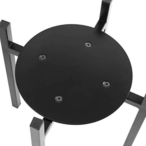 Sunnyglade Plant Stand Metal Potted Plant Holder Sturdy, Galvanized Steel Pot Stand With Stylish Mid-Century Design, Medium For Indoor, Outdoor House, Garden & Patio (15" High) #TOP2