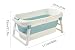 Faltbare Badewanne Erwachsene klappbare mobile bathtub für Badezimmer, Dusche und Balkon| Ideal für kleine Badezimmer Mit Seifenkorb, Nackenkissen, praktisch und tragbar (117, blau)