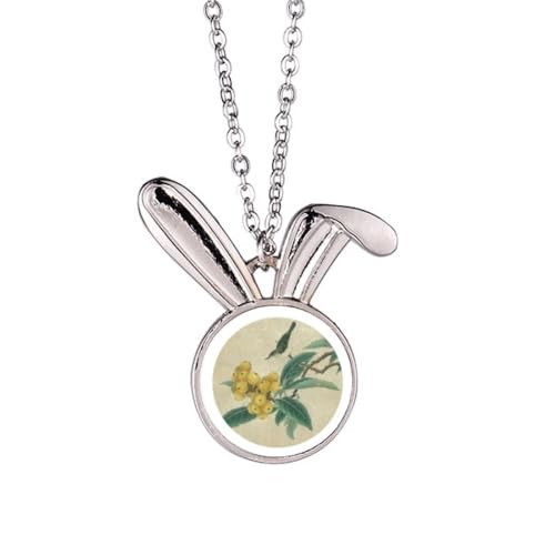 Collier lapin plume chinoise pour sublimer vos tenues de soirée