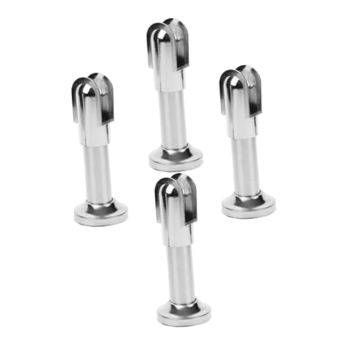 Support de cloison toilettes inox x4 pour fixations de WC publics - 2