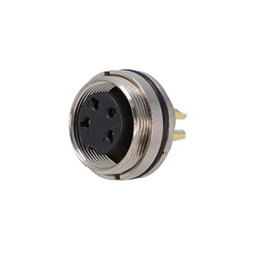 Connecteur M16 femelle PXMBNI16RPF04ASC embase étanche IP67 sur panneau