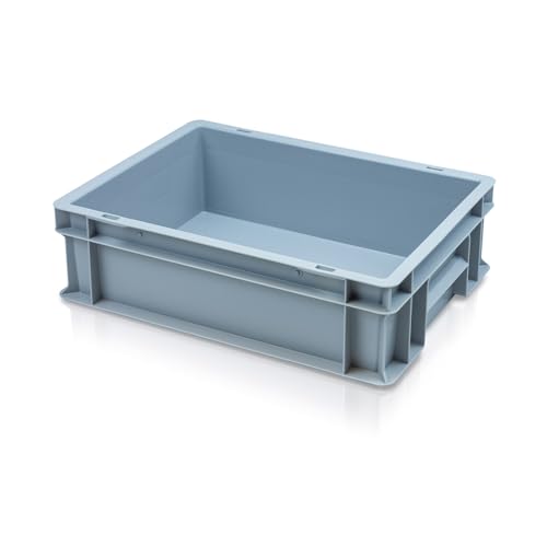 Caterbox Heavy Duty Plastic Stacking Industrial Euro Storage Container (10 Litre - 400x300x120(H) mm)