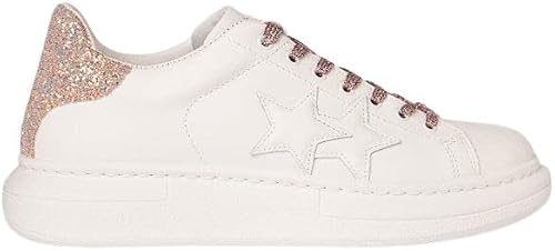2Star Sneakers Donna Pricess Bianco-Rosa Glitter 3262 Taglia : 38 Colore :  Bianco : Amazon.it: Scarpe e borse