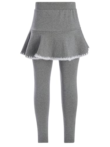 Toddlers Girls Ruffle Skirt Leggings Pants Kids School Cotton Tutu Culottes Footless Pantskirt Uniform4