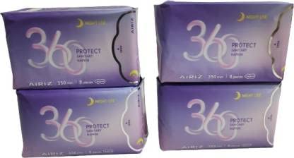 AIRIZ Active Oxygen and Negative ION 3 Night and 3 Day Sanitary Pad Set of 6 (B09YMCHZRR) Amazon Price History, Amazon Price Tracker