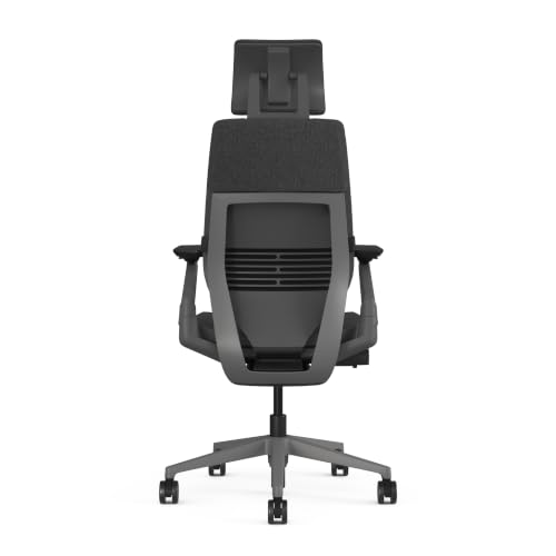 Image of Steelcase Gesture Office Chair - Ergonomic Work Chair with Wheels for Carpet - Comfortable Office Chair - Intuitive-to-Adjust Chairs for Desk - 360-Degree Arms (Medley Pepper - HR)