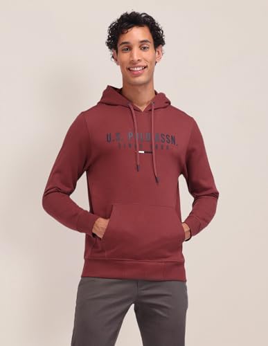 Image of U.S. Polo ASSN. Knitted Regular Fit Sweatshirt for Man - 100% Cotton, Full Sleeves Men Sweatshirts