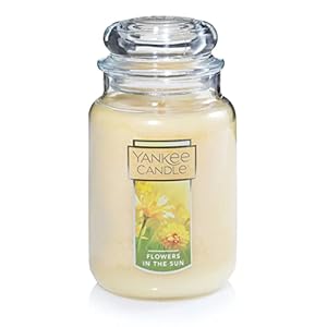 Yankee Candle Flowers in the Sun Scented Classic 22oz Large Jar Single Wick Candle Over 110 Hours of Burn Time