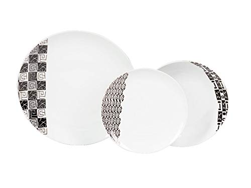 Casa Collection Set Servizio 18 Piatti in Porcellana per 6 Persone Ethno - 39795