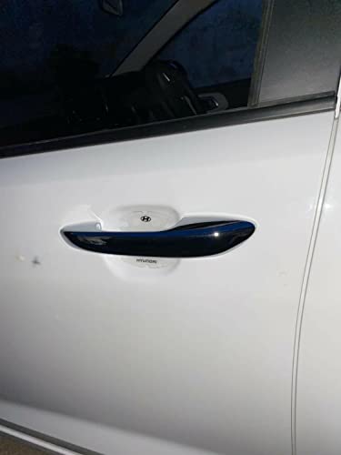 Image of 3D Gel Finish Car Door Transparent Handle Cup Scratch Guard Sticker Universal for Specific Brand (Pack of 4) (MRDRVAR) (HYUDA1) |Gel type