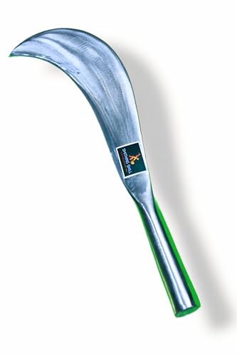 Image of Smithing Brand Handmade Multi Purpose Heavy Duty Billhook Knife Making From Truck Spring Steel /High Carbon Steel Kitchen Knife (Sharp 9 Inch Blade) Pure Metal Handle Aruval Kerala Big Size