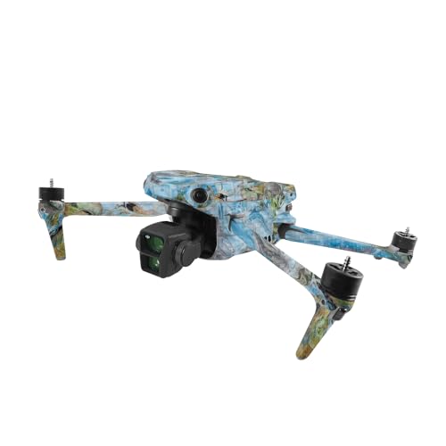 Image of MightySkins Carbon Fiber Skin Compatible with DJI Air 3 - Island Swirl | Protective, Durable Textured Carbon Fiber Finish | Easy to Apply
