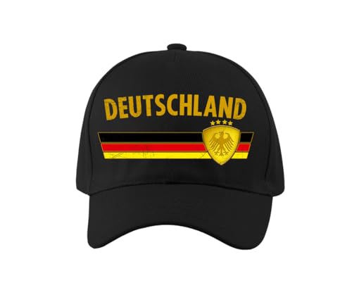 PartyMagix Fan Cap Länder WM & EM – Verstellbare Baseballkappe mit Ländername & Flaggenmotiv – Fußball Fanmütze für Public Viewing & Stadion