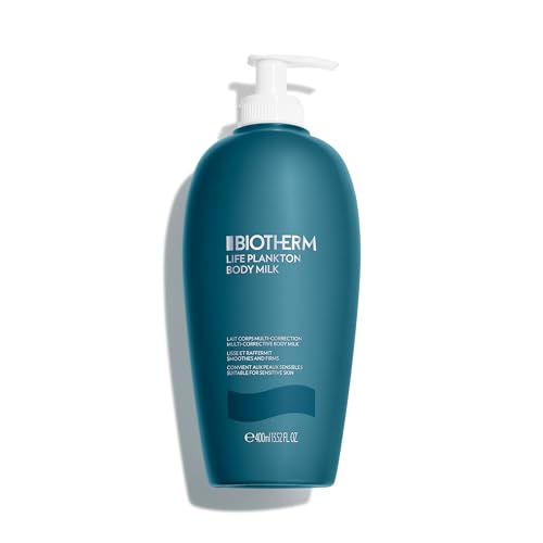 BIOTHERM Life Plankton Body Milk, Latte Corpo Multi-Correttivo, Nutriente e Levigante, Pelle Più Elastica, Adatto alle Pelli Sensibili, Con Life Plankton e Burro di Karité, Omega 6 e Omega 9, 400 ml