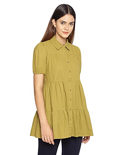 Image of oxolloxo Light Yellow Floral Print Tunic