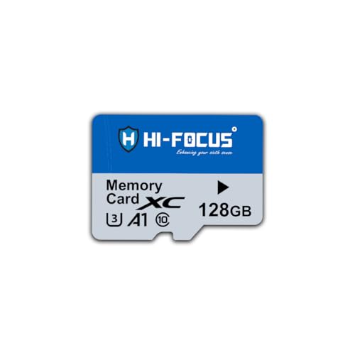 Image of HI-Focus 128GB Micro SD Memory Card Class 10 U3 A1 - High-Speed Storage for CCTV, Cameras, Phones, Drones & Action Cameras