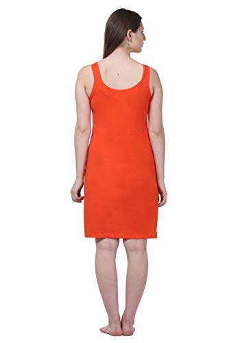 Image of Splash Cotton Rich Camisole Slip for Women| Long Kurti Slip /Suit Slip /Camisole Slip Knee Length - 139