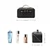 Divvia Travel Makeup Bag Large Capacity Cosmetic Bags for Women Waterproof Make up Organizer Toiletry Bag Open Flat Portable with Divider with Handle Pouch (Black, 3L)