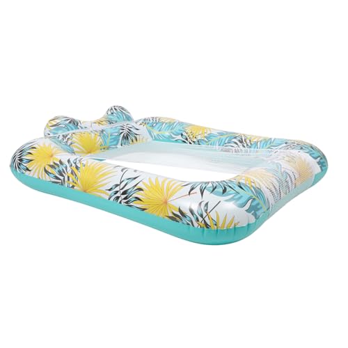 TOBBOMEY Matelas Flottant De Piscine Gonflable avec Design De Motif Chaise Hammock Confortable pour Détente Aquatique Et Relaxation Adultes