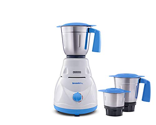 Usha MG 3753-Smash pro 500 Mixer Grinder (White, Blue, 3 Jars)