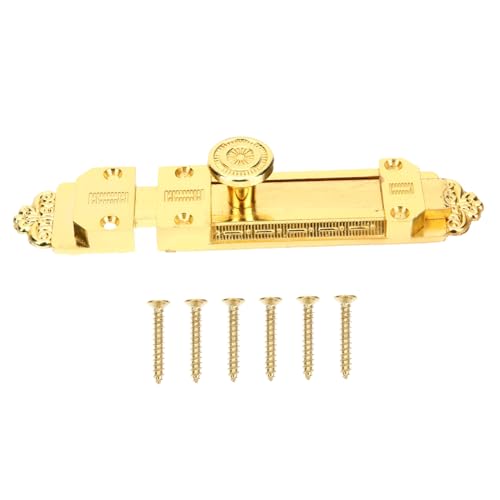 FONDOTIN 欧式?古銅製フレンチドアラッチ錠 高耐久亜合製 内側用スライドロック 玄関 木製 パティオ 両開きドア対応 プライバシー保護用簡