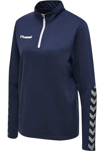 Hummel Hmlauthentic Half Zip Sweatshirt Woman Color: Marine_Talla: Xl