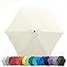 9ft Umbrella Replacement Canopy for 6 Ribs in Off White (Canopy only)
