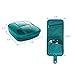 Huluwa Pill Box Protable Pill Organizer, Pill Dispenser Medicine Case with Multi-Pockets Travel Bag, Blue
