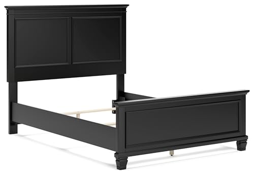 Image of Signature Design by Ashley Lanolee Transitional Full Panel Bed, Black