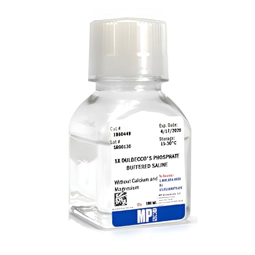 MP Biomedicals 091860454X6 1X Phosphate Buffered Saline Dulbecco's Formula Without Magnesium and Calcium, 500mL (Pack of 6)