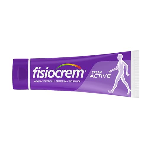 FISIOCREM Cream Active - Herbal Moisturising Massage Rub for Neck Shoulders & Back Comfort - Contains Arnica Montana - Trusted 30+ Years - 60ml