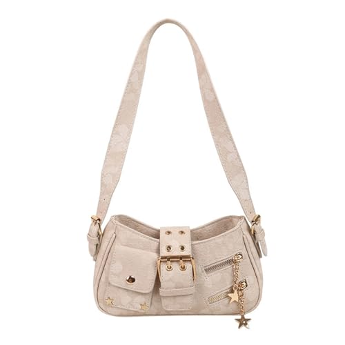 Sac à bandoulière en PU texturé doux français moderne avec sangle ergonomique confortable
