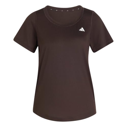T-shirt entraînement femme Adidas col rond évasé maillot sport L