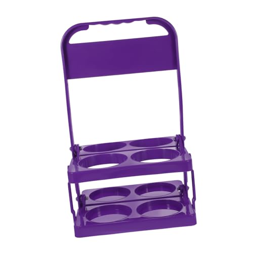 Cesta de cerveza plegable portátil, transportador reutilizable con asa de plástico para botellas, ideal para bares, restaurantes y reuniones al aire libre