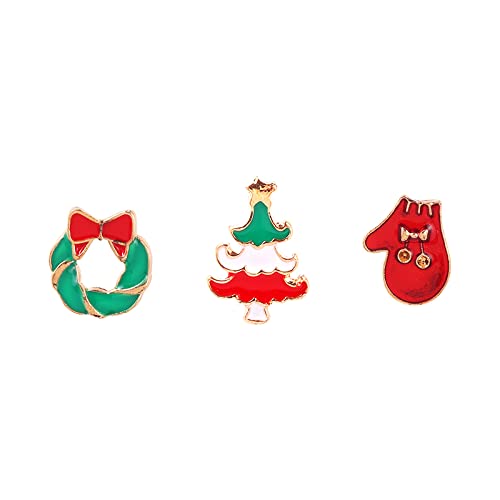 Épingle à nourrice Broche Broche Broche Badge Broche Épinglette Père Noël Mignon Dessin Animé Broche Hommes Et Femmes Petit Bijoux Insigne en Métal Vêtements Sac À Dos Épingle Médaille De Noël,A5413 Cover