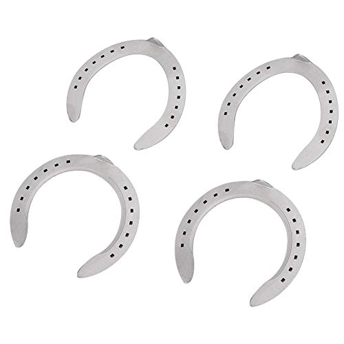 Image of Equestrian Horseshoes, Aluminum Horseshoes Wear Resistant Horseshoe Set Horseshoe Kit Horse Shoes Sets Sports Horseshoes for Horse Racing(Number 6)