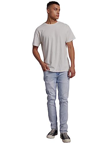 Rsq Mens Slim Jeans, Light Destruct, 32X32