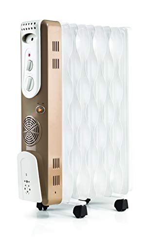 USHA 3609FS PTC 2000-Watt Oil Filled Radiator (White)