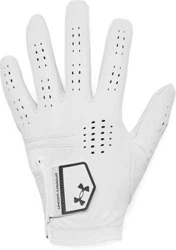 Under Armour UA Drive Tour 1382003-100-RML WHT RML - Guante para hombre