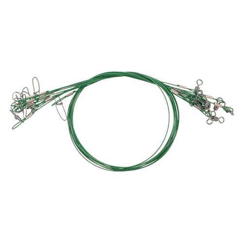 10pcs 150lb Fishing Wire Leaders con Giratorios
