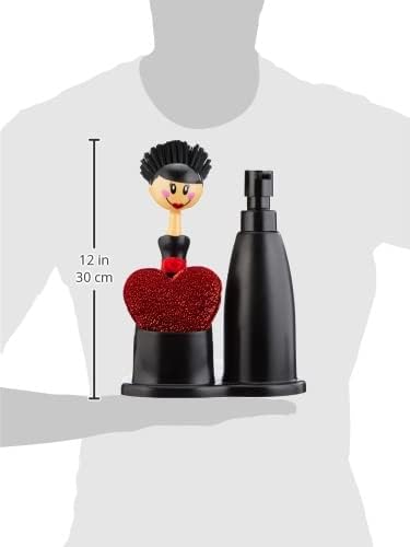 Vigar Dolls Washing Up Set / Liquid Holder with Pot Sponge and Brush